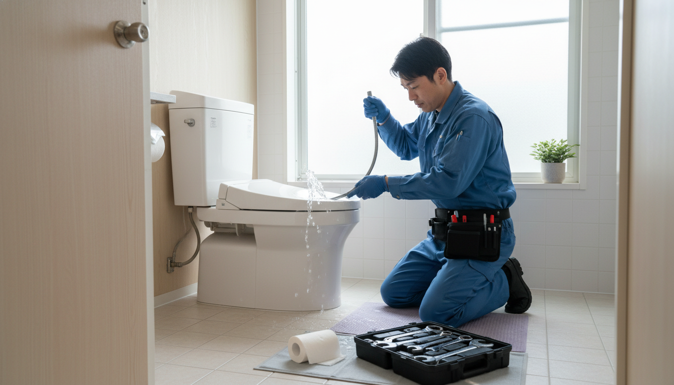 南佐久郡南牧村のトイレつまり修理の料金相場に関する画像