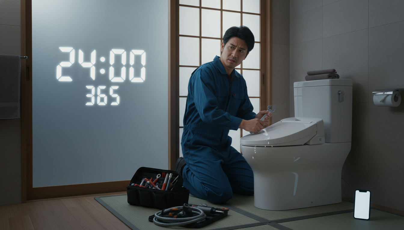 1. 対応の速さと営業時間は最重要!24時間365日対応かに関する画像