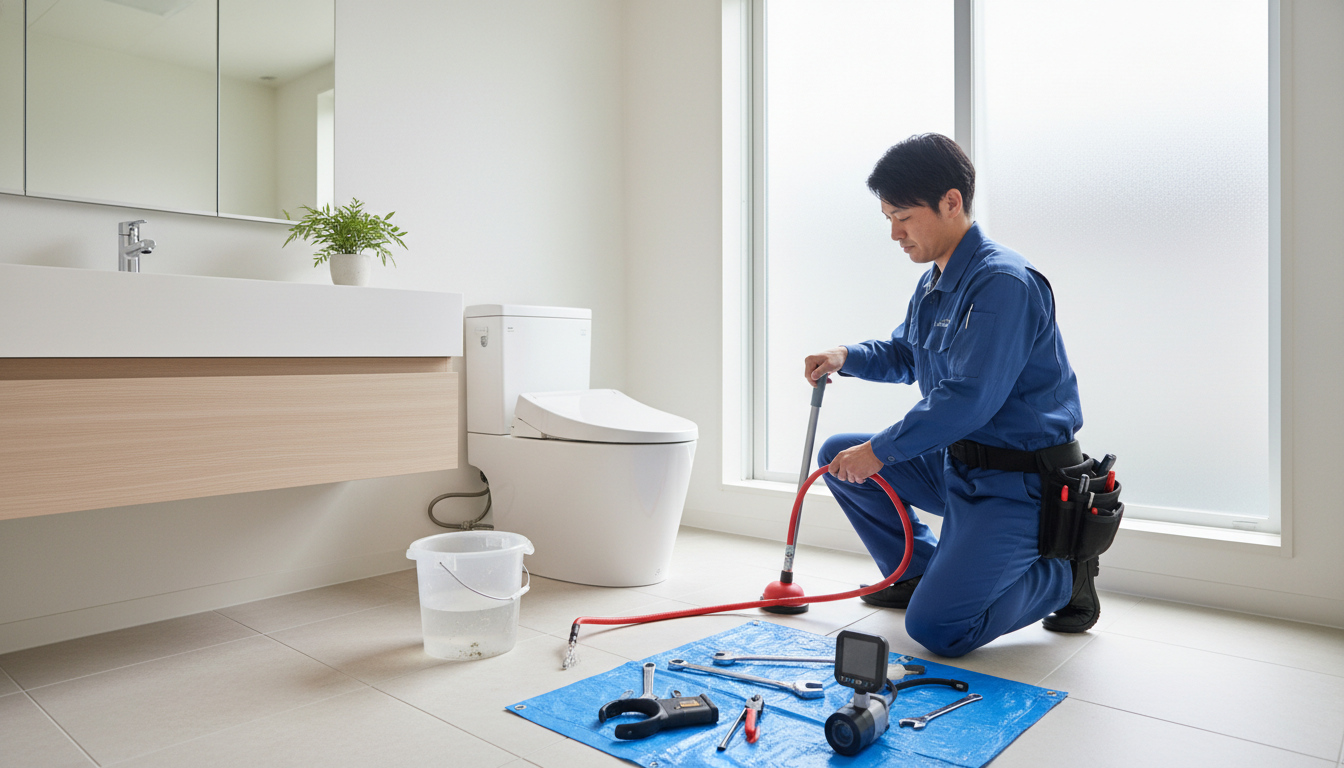 西伯郡南部町のトイレつまり修理料金の相場と内訳に関する画像