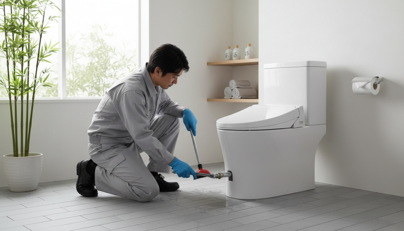 西伯郡日吉津村のトイレつまり修理の料金相場に関する画像