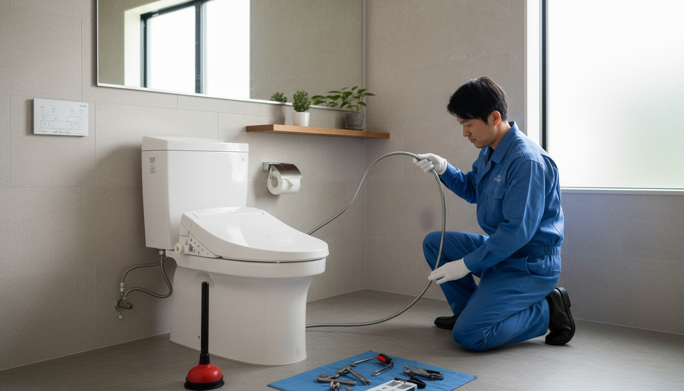 中央区のトイレつまり修理、料金相場と費用を抑えるコツに関する画像