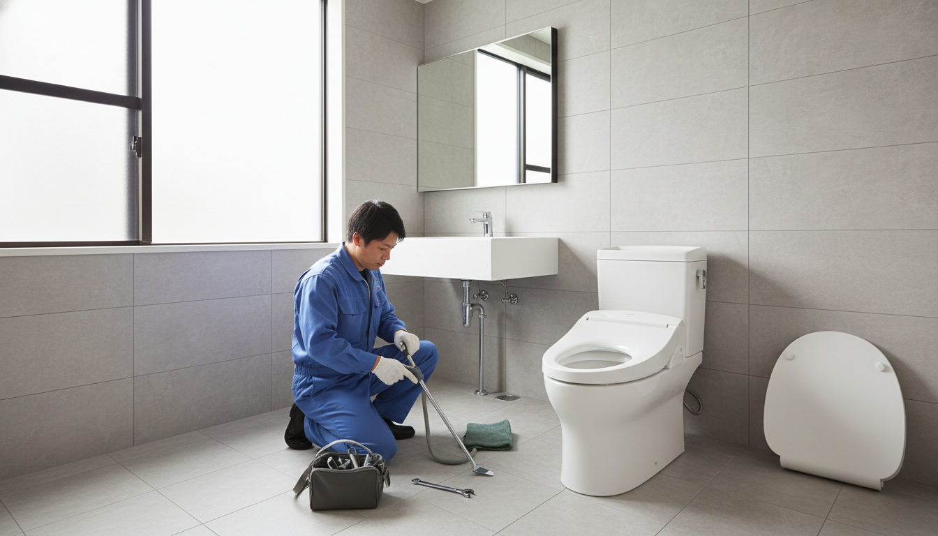 調布市のトイレつまり修理の料金相場は?に関する画像