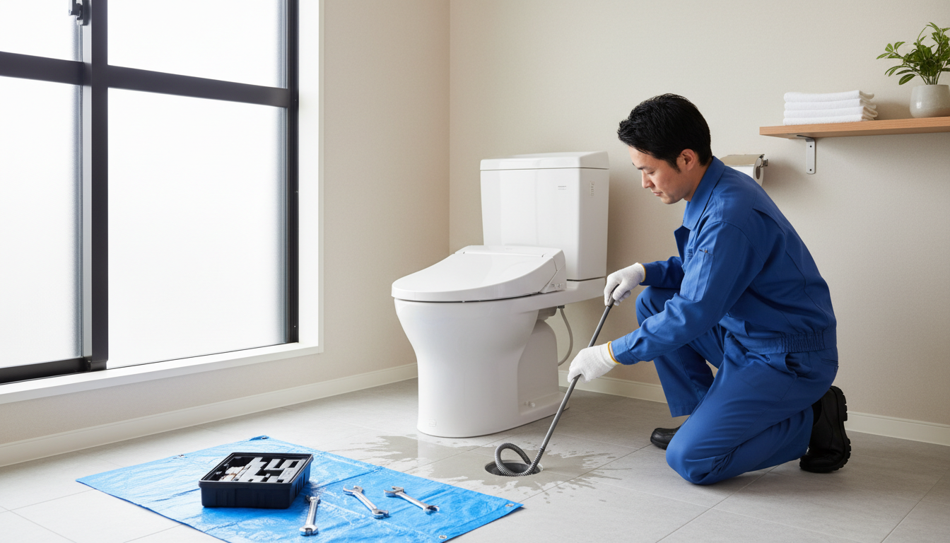 北島町でトイレつまり修理を依頼する際の料金相場に関する画像