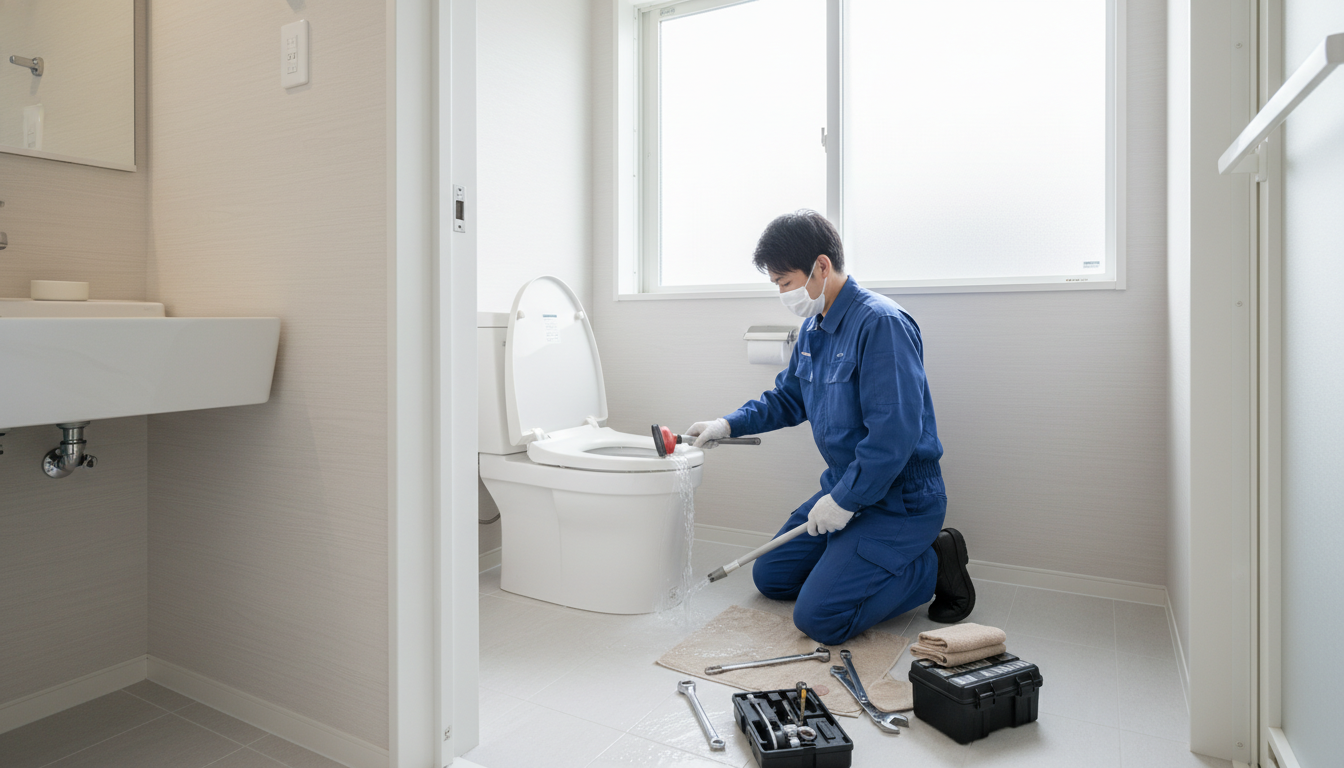 大田原市のトイレつまり修理の料金相場は？作業別の費用まとめに関する画像