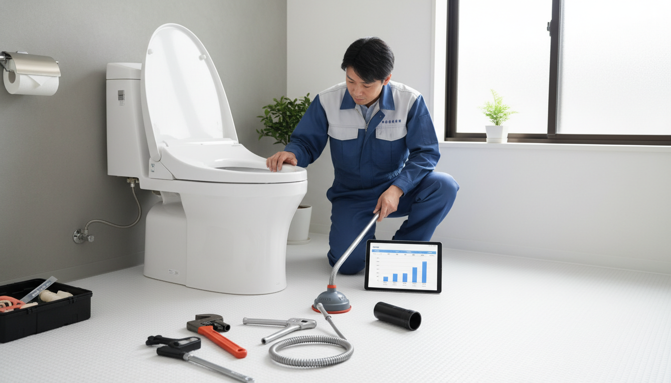 天理市のトイレつまり修理にかかる料金相場に関する画像