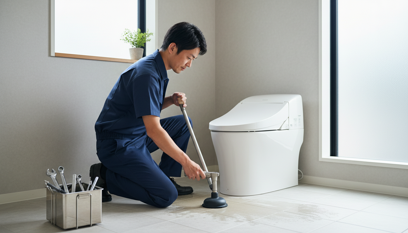 トイレつまり修理業者の料金相場と料金体系に関する画像
