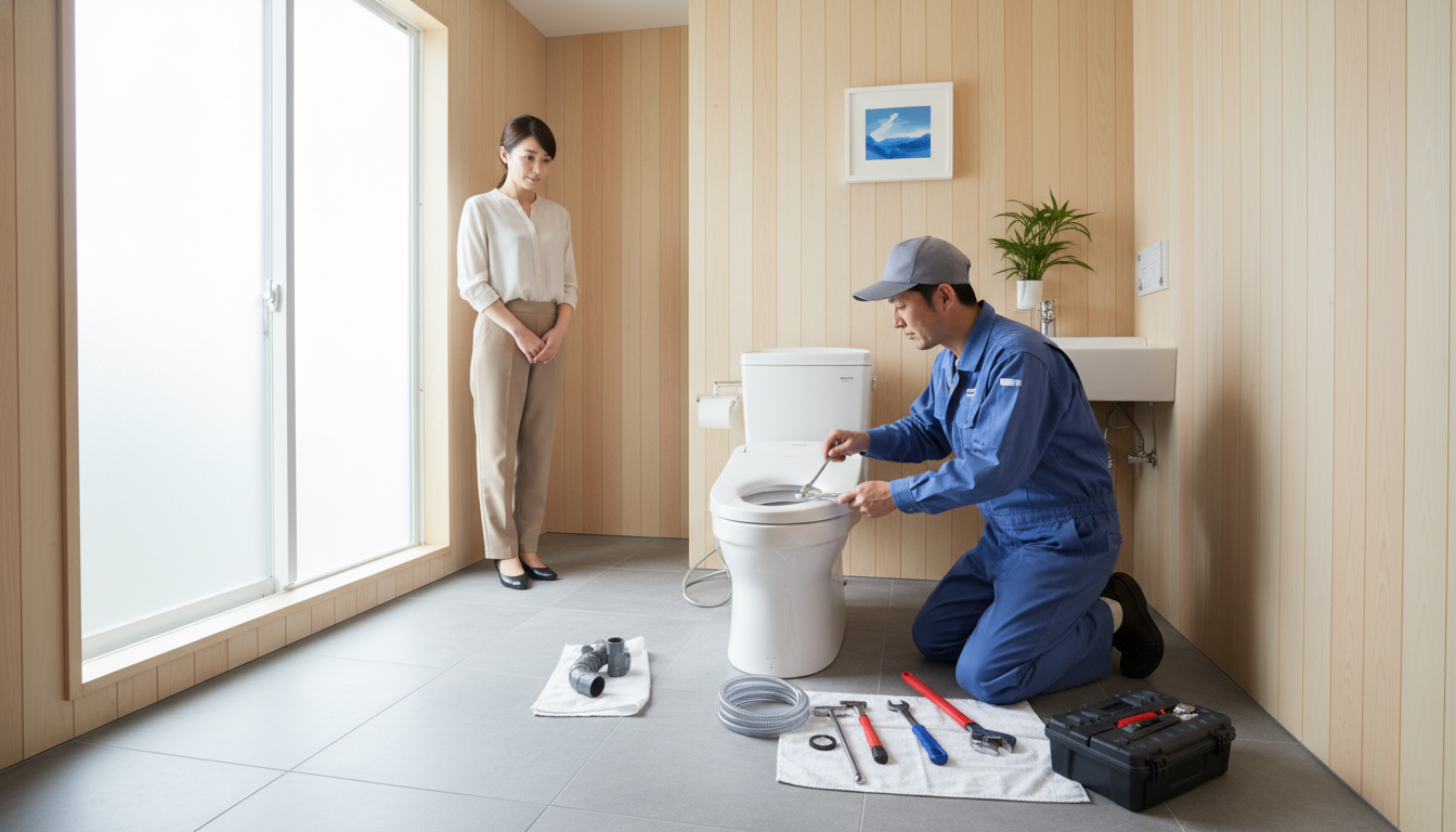 大野市のトイレつまり修理の料金相場は？に関する画像