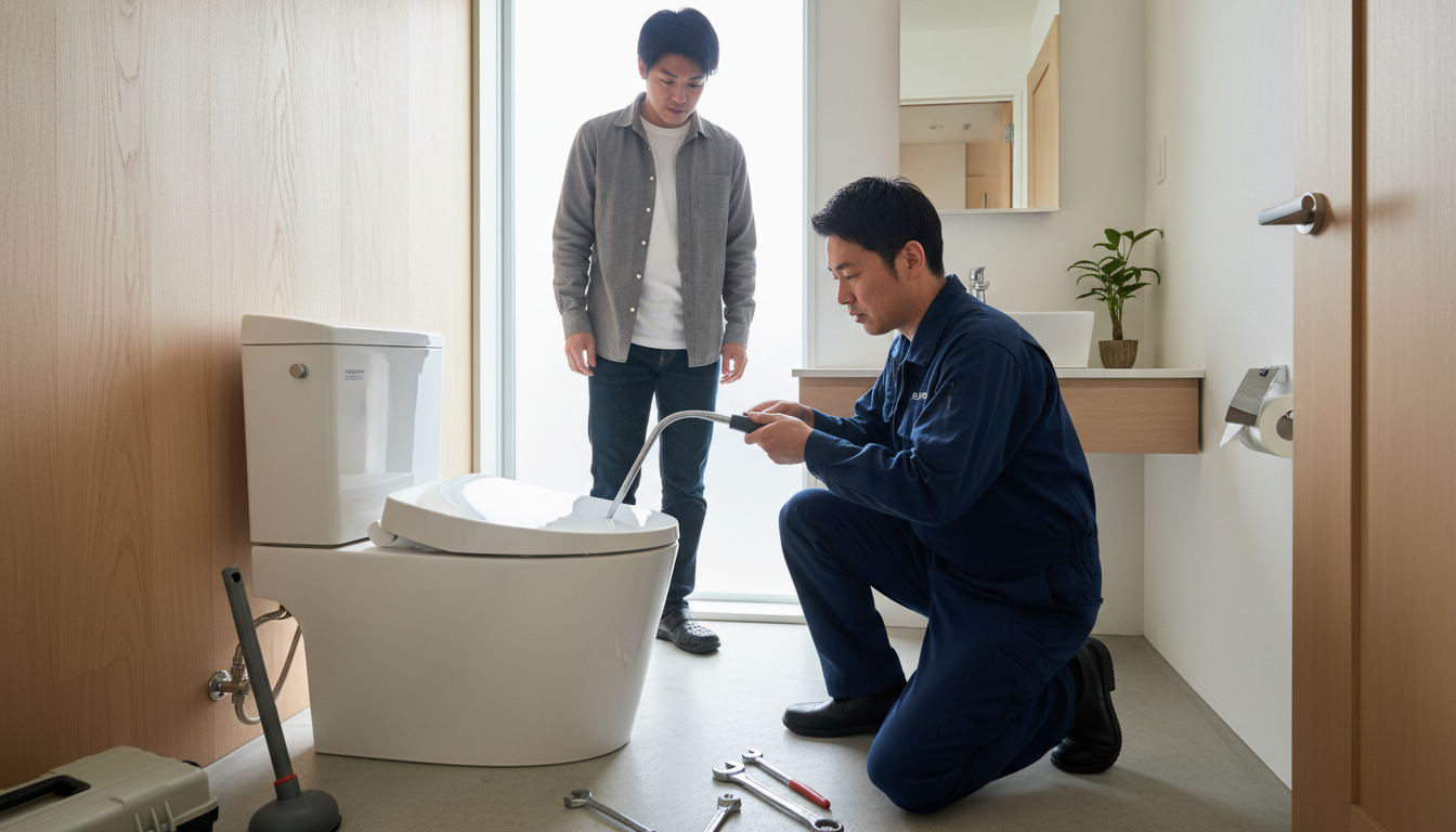 粕屋町のトイレつまり修理料金の相場は？費用を安く抑えるコツに関する画像