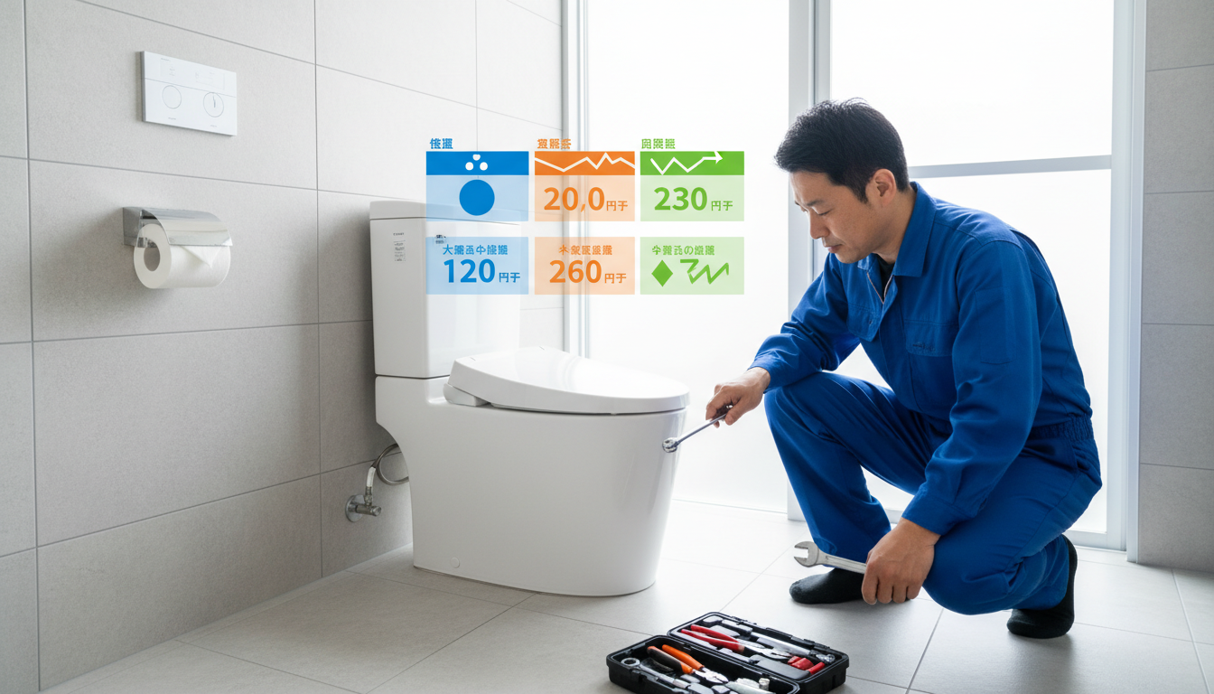 トラブル別の料金目安と平均的な相場に関する画像