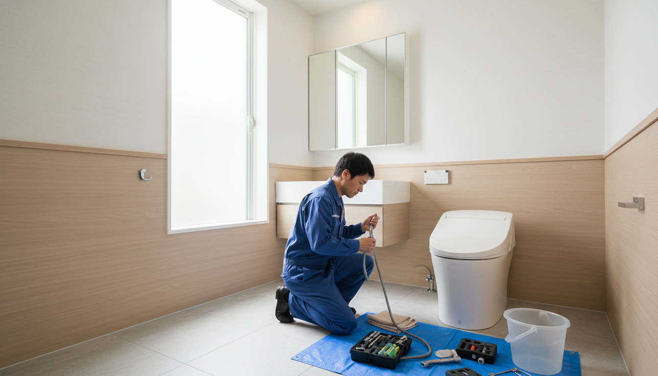 福岡市西区でトイレつまり修理を依頼する際の料金相場に関する画像