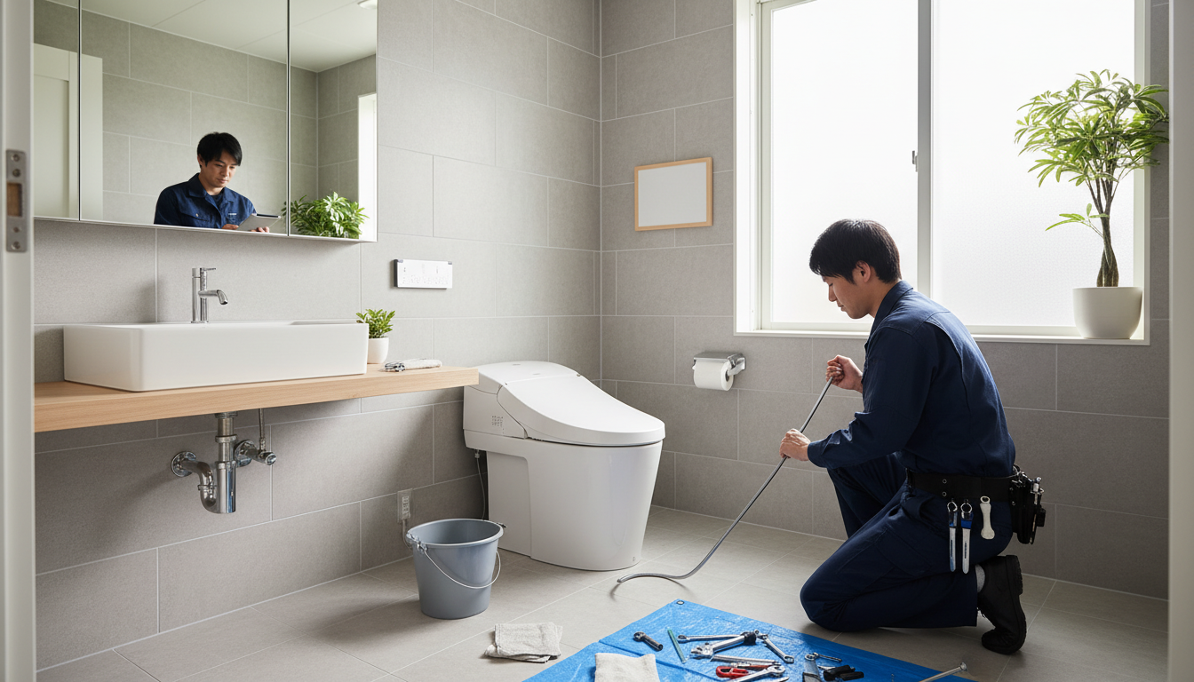 福津市でのトイレつまり修理料金の相場と内訳に関する画像