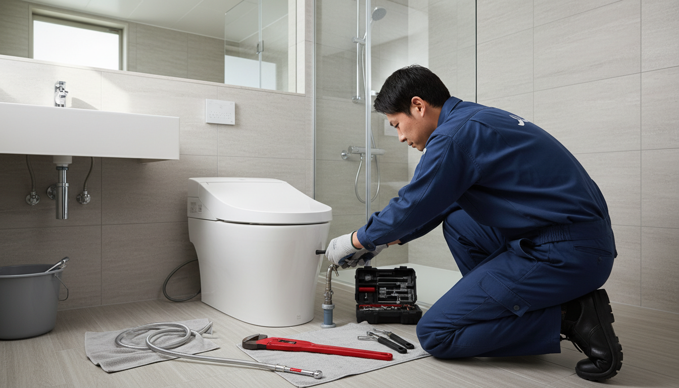北九州市八幡東区のトイレつまり修理の料金相場に関する画像