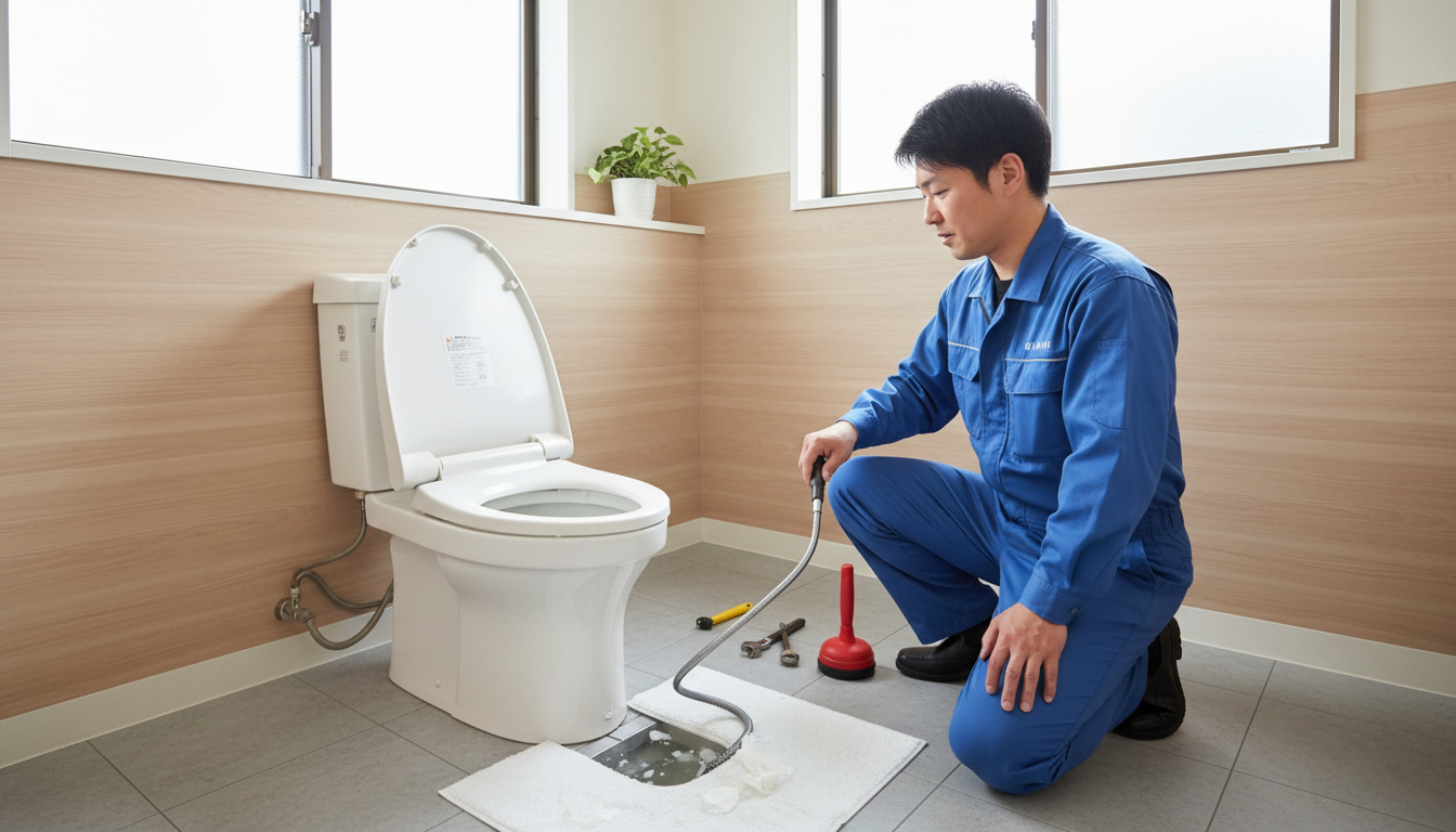 トイレつまりの状況別!料金相場の内訳に関する画像