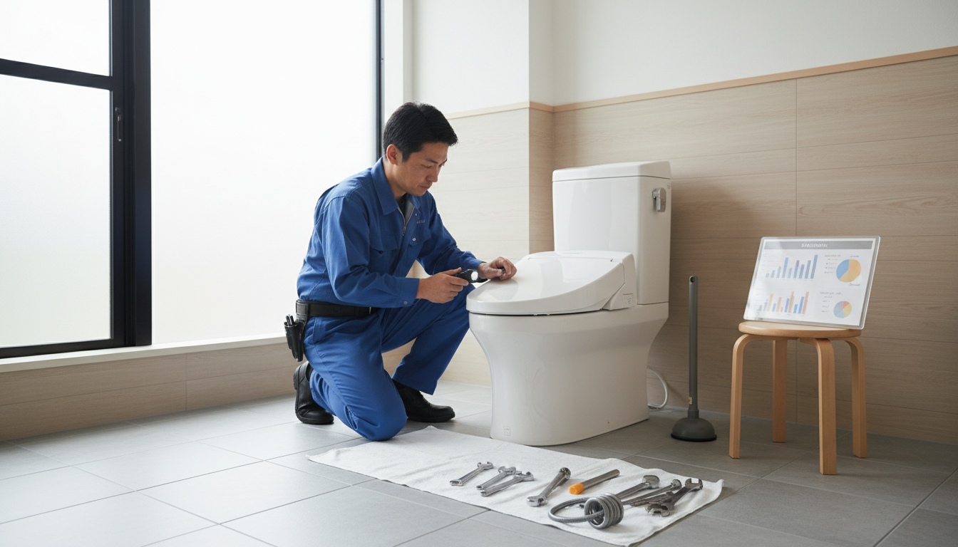 トイレつまり修理の料金相場と料金体系のチェックポイントに関する画像