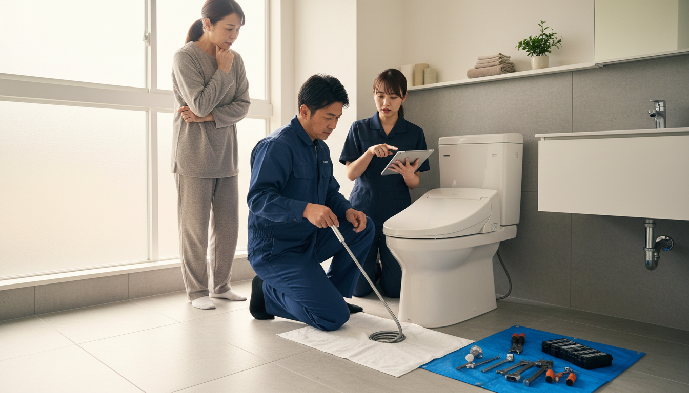 二本松市のトイレつまり修理にかかる料金相場は?に関する画像