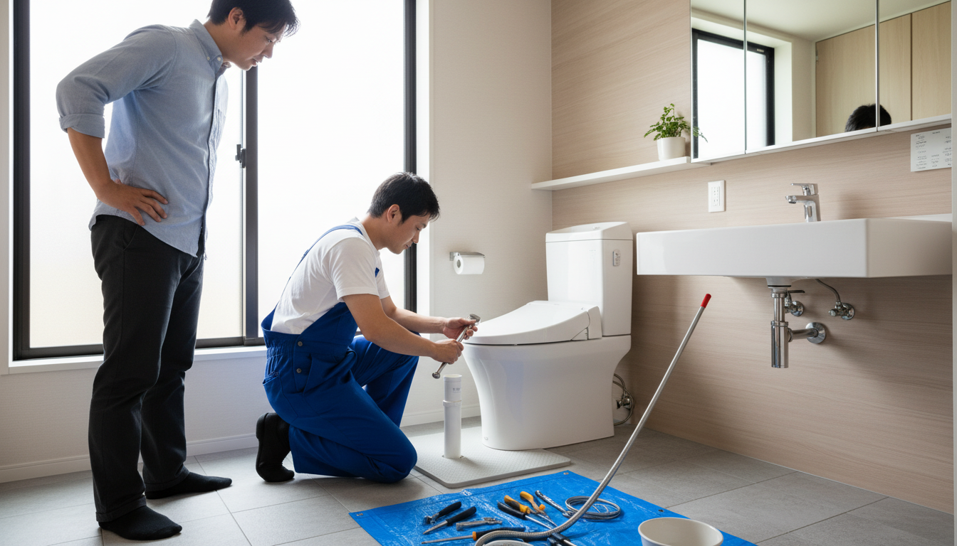 神戸市東灘区のトイレつまり修理料金の相場に関する画像