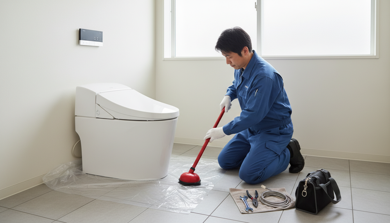 丹波市でトイレつまり修理を依頼する際の料金相場に関する画像