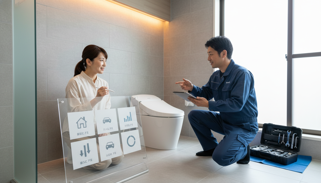 1. 明確な料金体系と作業前の見積もりに関する画像