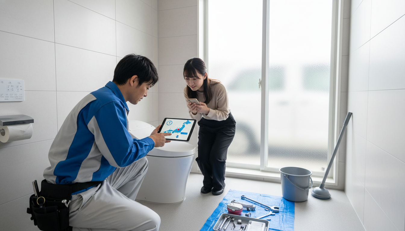 対応エリアと到着時間を確認するに関する画像