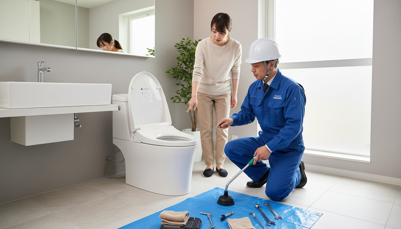 トイレつまり修理業者の料金相場と料金体系に関する画像