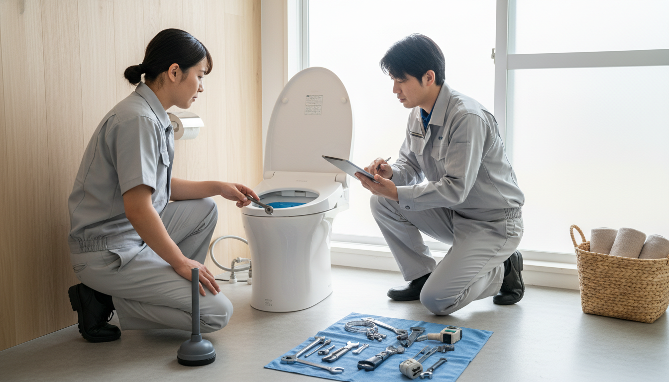 稚内市のトイレつまり修理料金の相場に関する画像