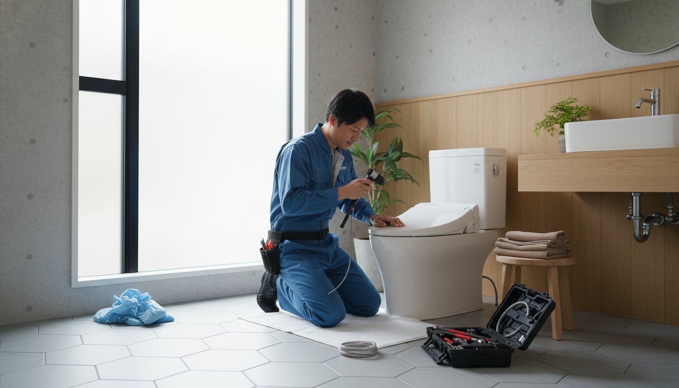 中川郡中川町でトイレつまり修理を依頼する際の料金相場に関する画像