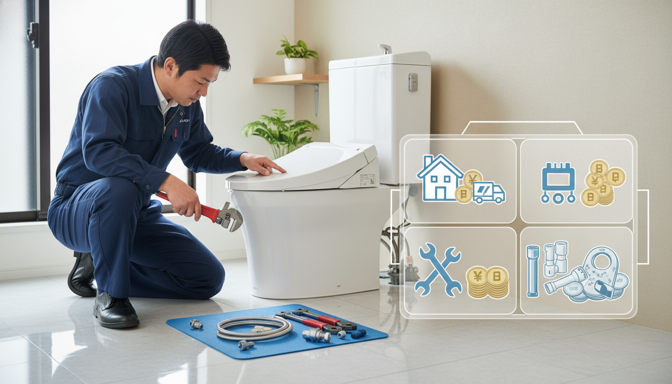 トイレつまり修理にかかる費用の内訳に関する画像