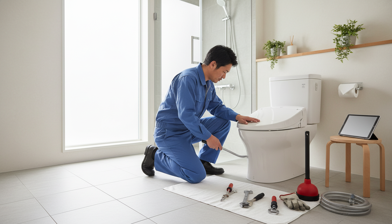 トイレつまり修理の料金相場と料金体系のチェックポイントに関する画像