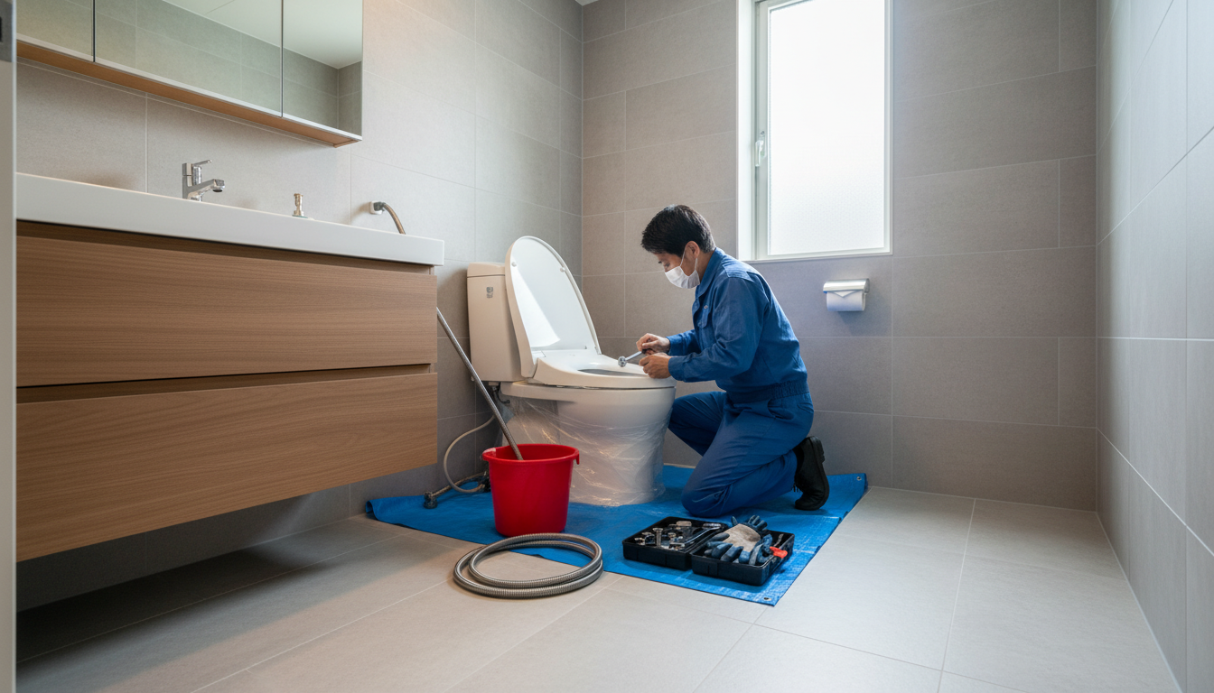 大阪市城東区のトイレつまり修理料金の相場に関する画像