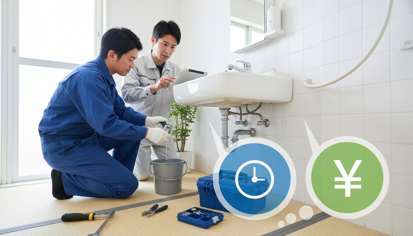 料金とスピードで比較!あきる野市の水道業者選びのコツに関する画像