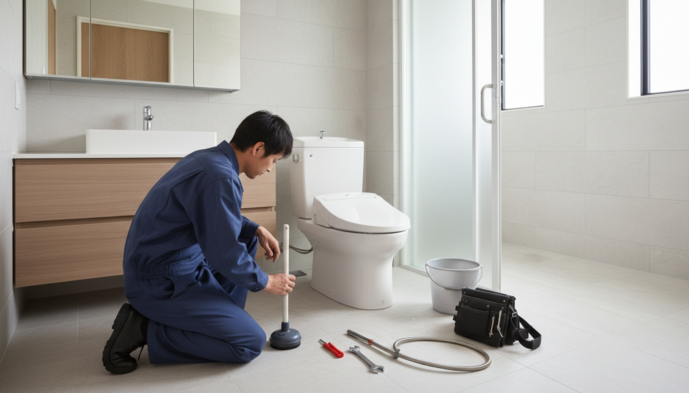 砂川市のトイレつまり修理の料金相場に関する画像