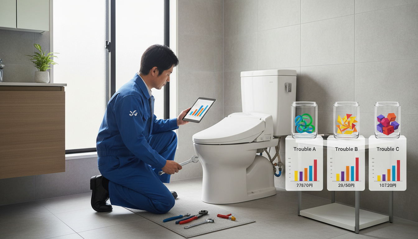 トラブル別の料金目安と平均的な相場に関する画像