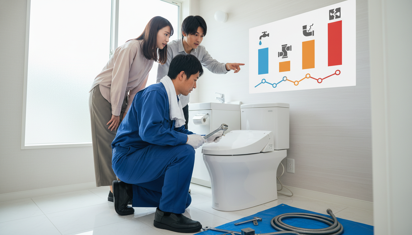 トラブル別の料金目安と平均的な相場に関する画像