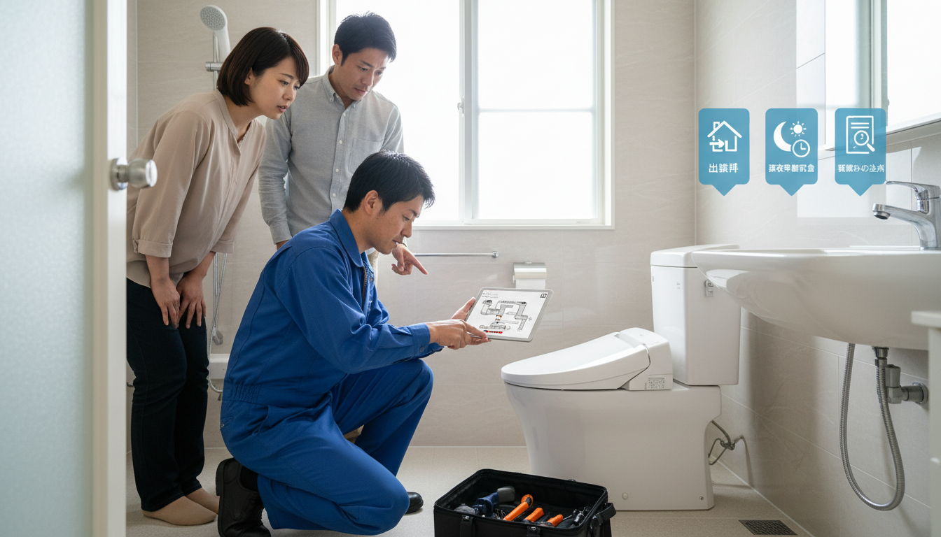 出張費・深夜早朝料金・見積もり時の注意点に関する画像