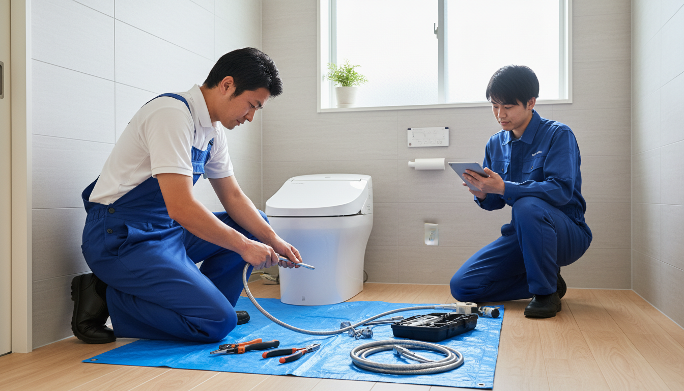 嘉島町のトイレつまり修理にかかる料金相場と費用の内訳に関する画像