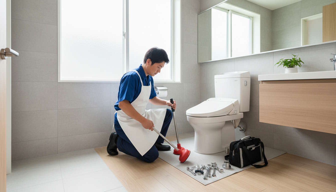 江田島市におけるトイレつまり修理の料金相場に関する画像