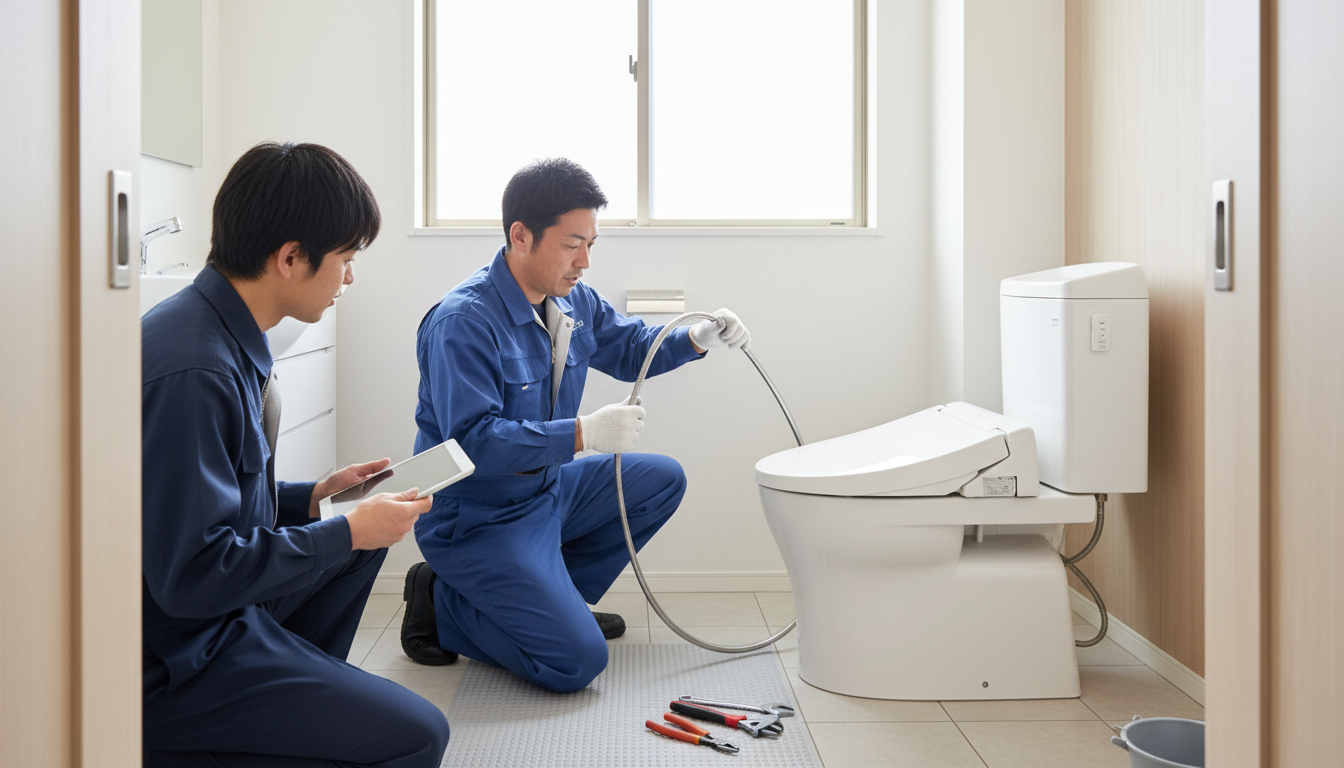 三次市でトイレつまり修理を依頼する際の料金相場に関する画像