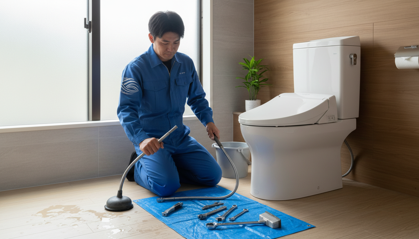 トイレつまり修理の料金相場は？坂出市のケースに関する画像