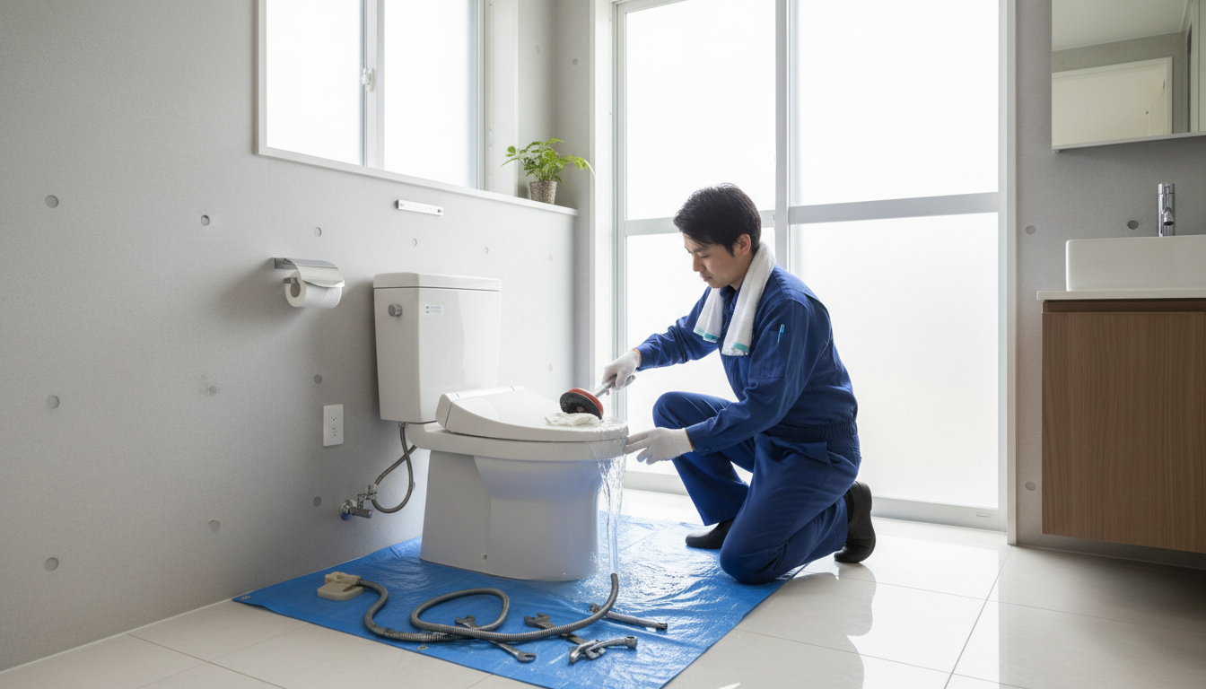 トイレつまりの修理料金相場｜津野町エリアの目安に関する画像