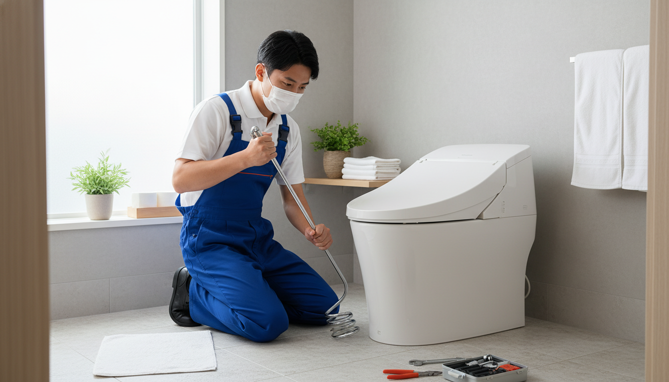 長岡郡 本山町のトイレつまり修理料金の相場に関する画像