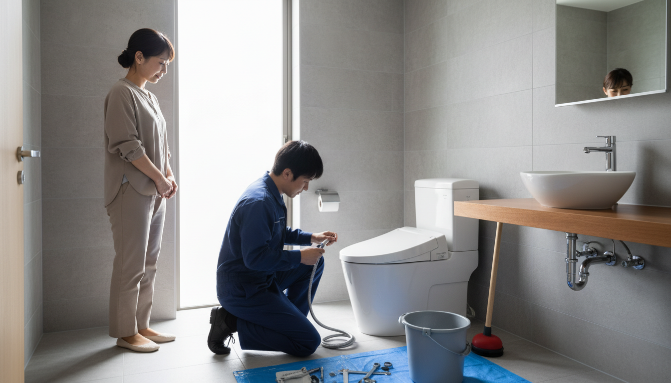 トイレつまりの修理料金相場｜大川村エリアの目安に関する画像
