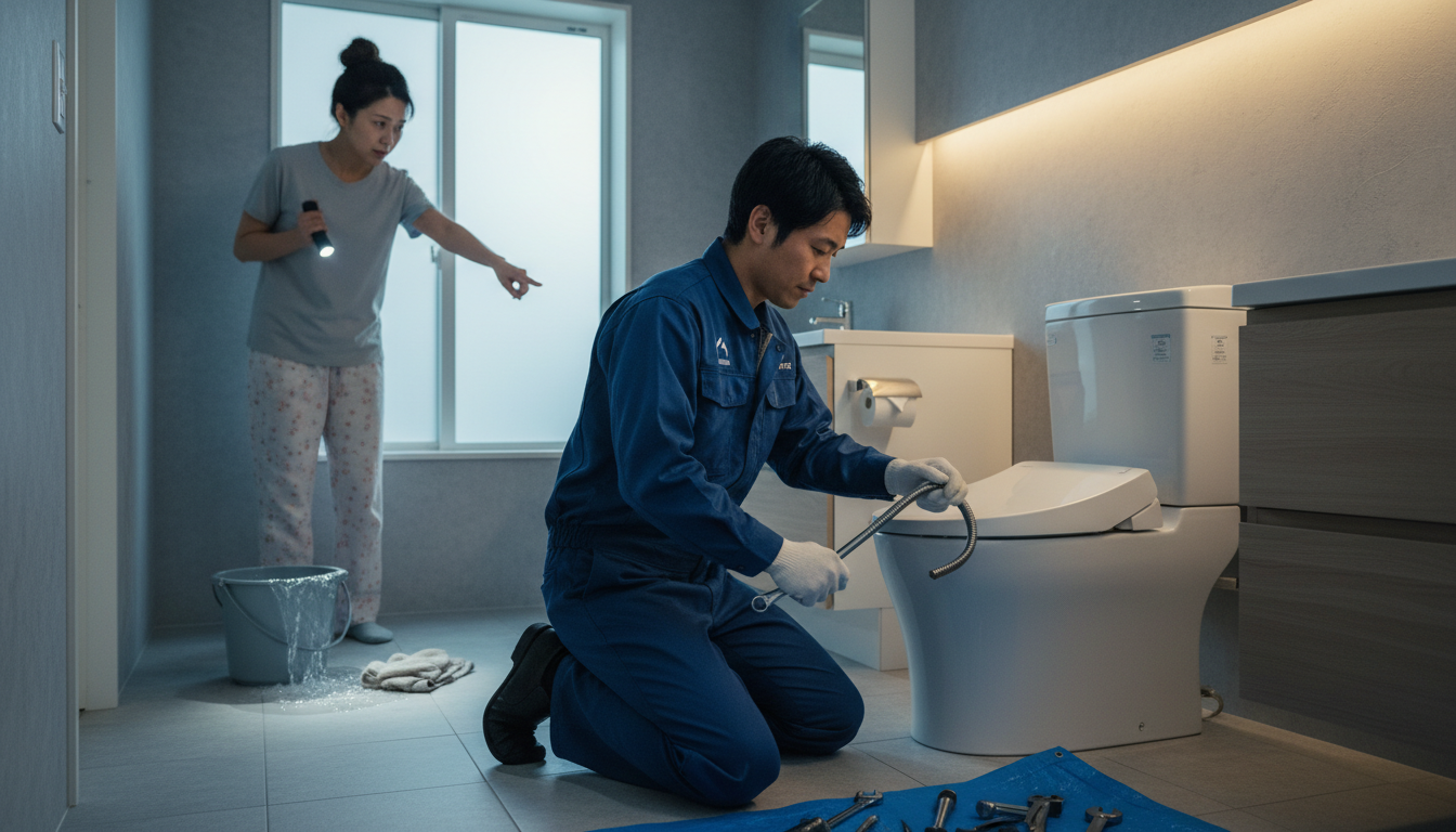 深夜・早朝でも安心！熊谷市のトイレつまりに即日対応してくれる業者の選び方に関する画像