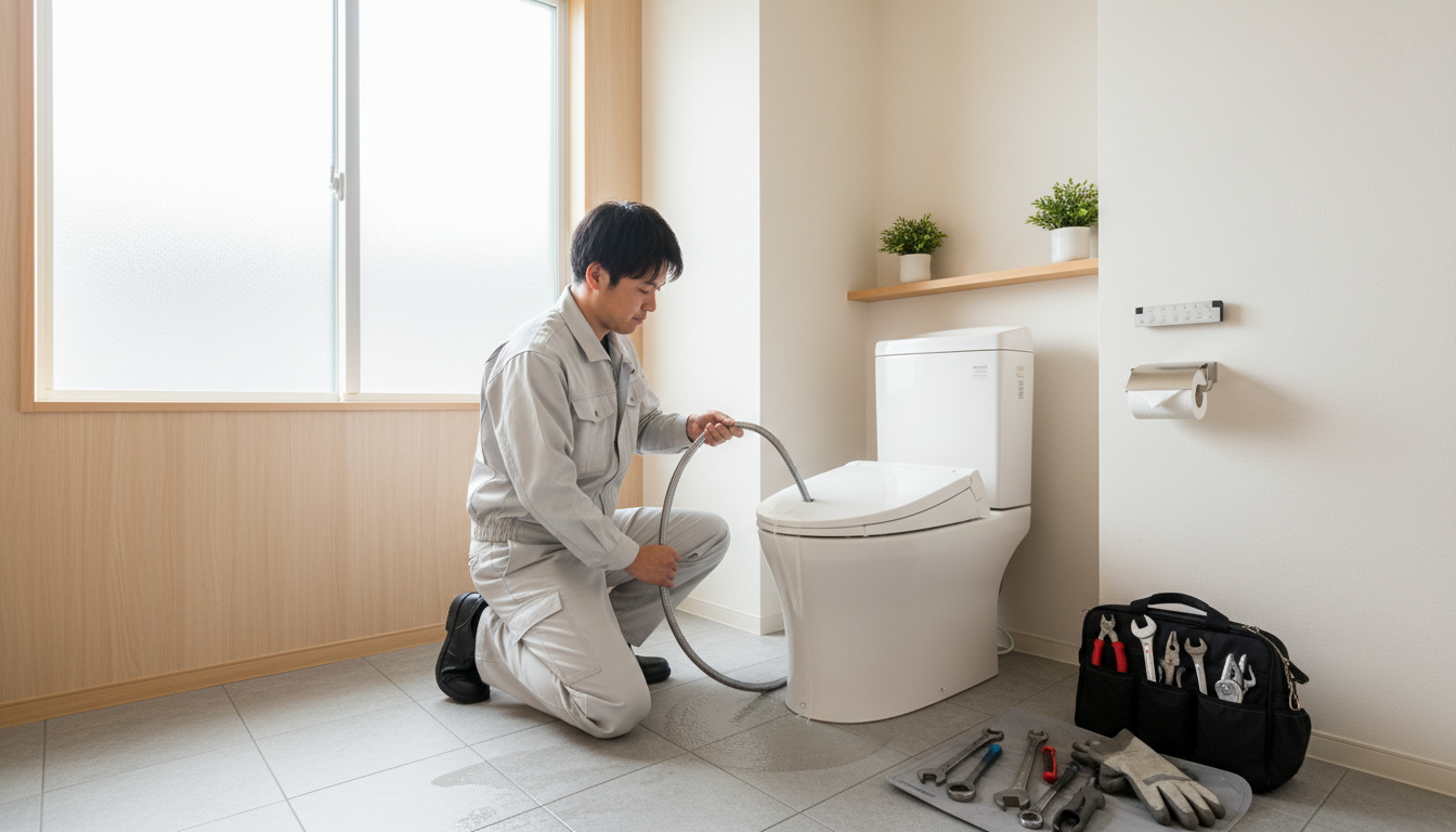 入間郡毛呂山町のトイレつまり修理料金の相場に関する画像