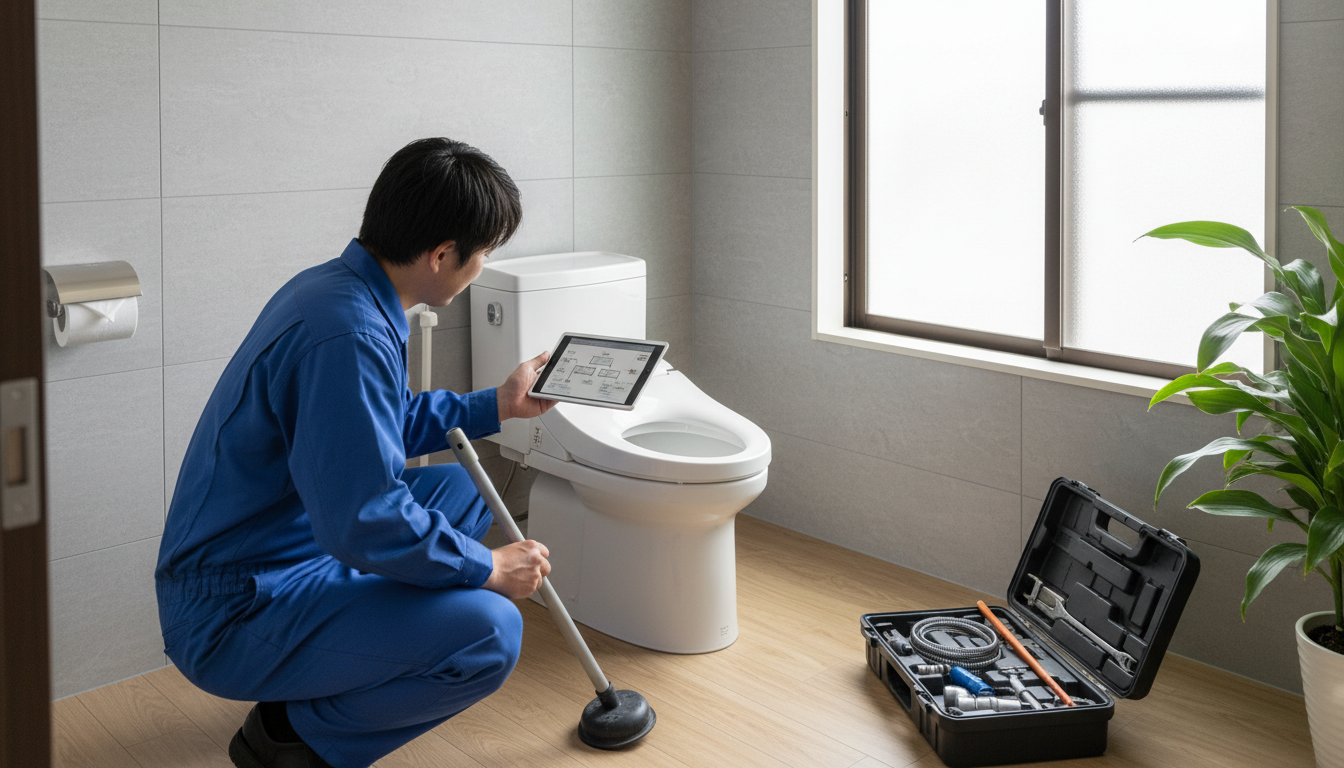 トイレつまり修理の料金相場と見積もりの重要性に関する画像