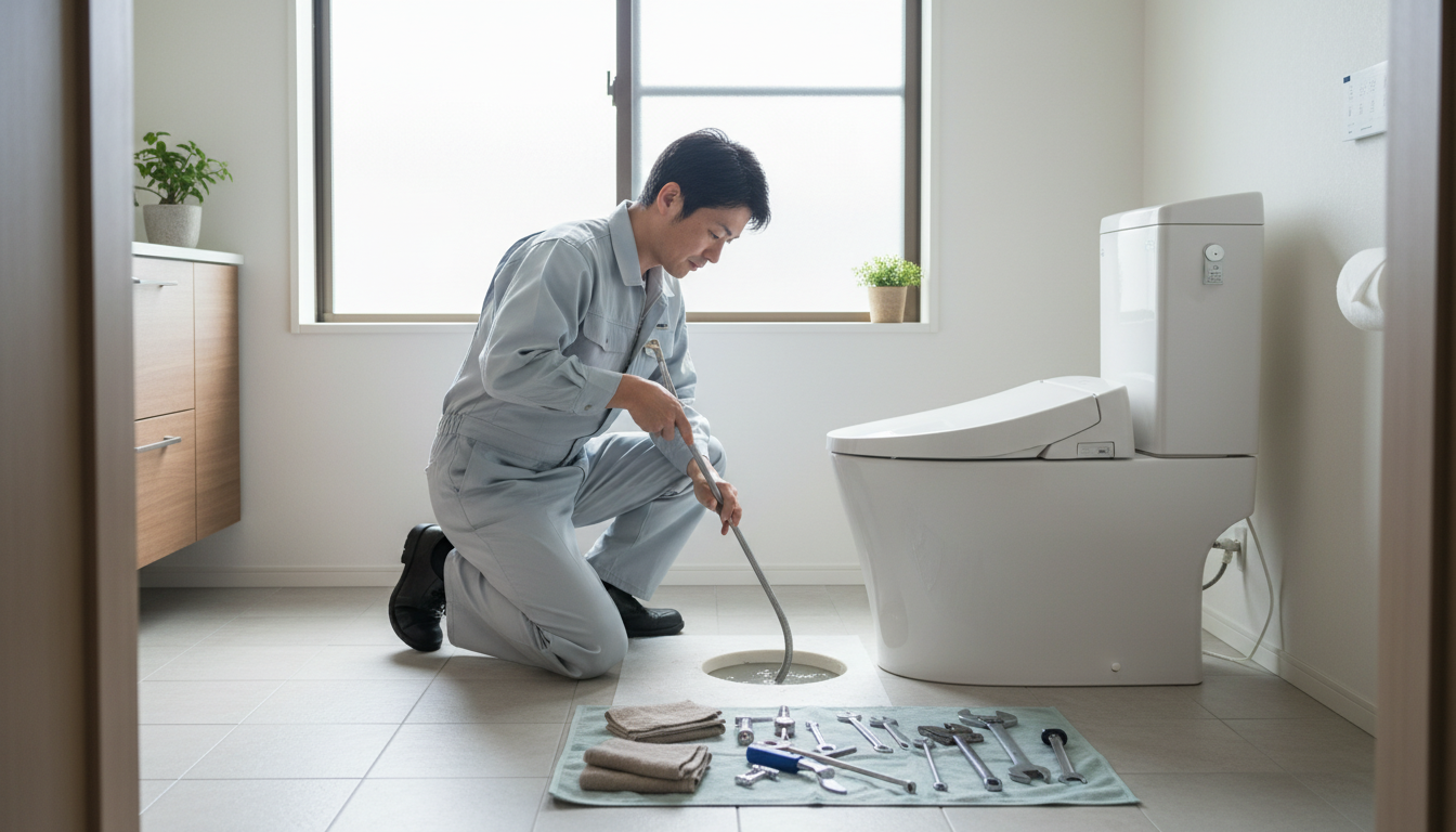 山陽小野田市のトイレつまり修理料金の相場は？に関する画像