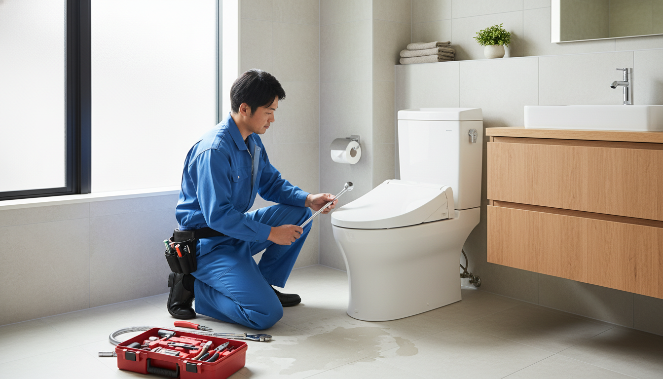 上野原市で信頼できるトイレつまり修理業者の選び方に関する画像