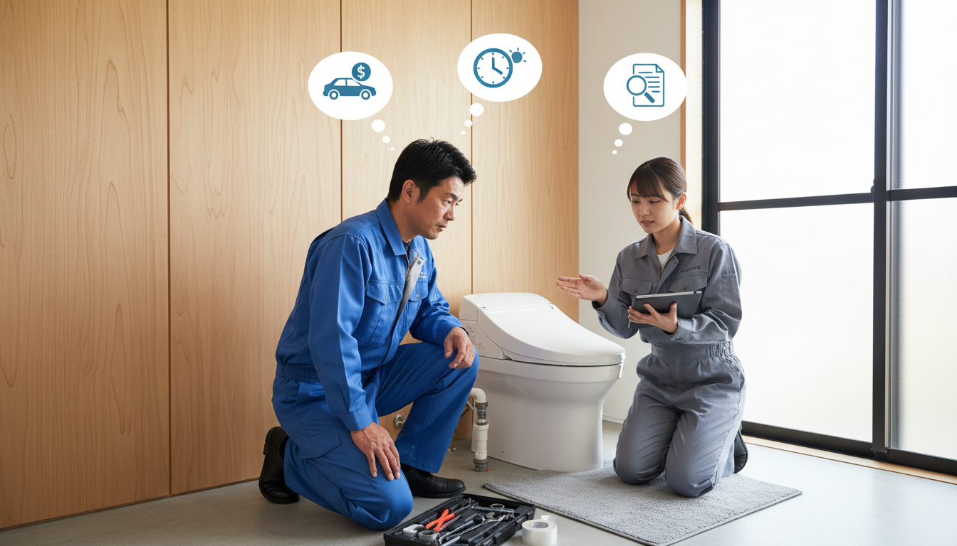 出張費・深夜早朝料金・見積もり時の注意点に関する画像