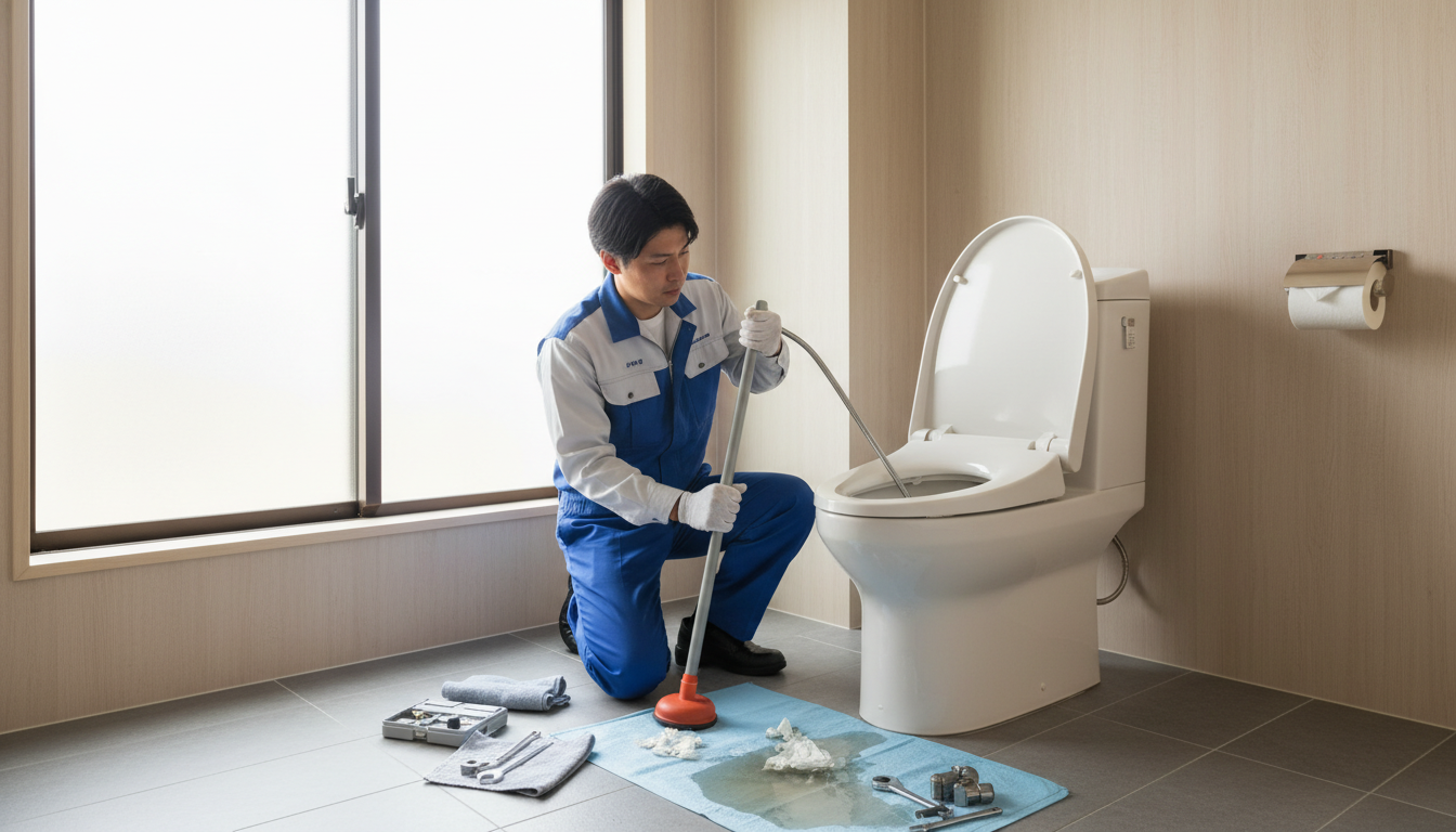 日置市のトイレつまり修理にかかる料金相場に関する画像