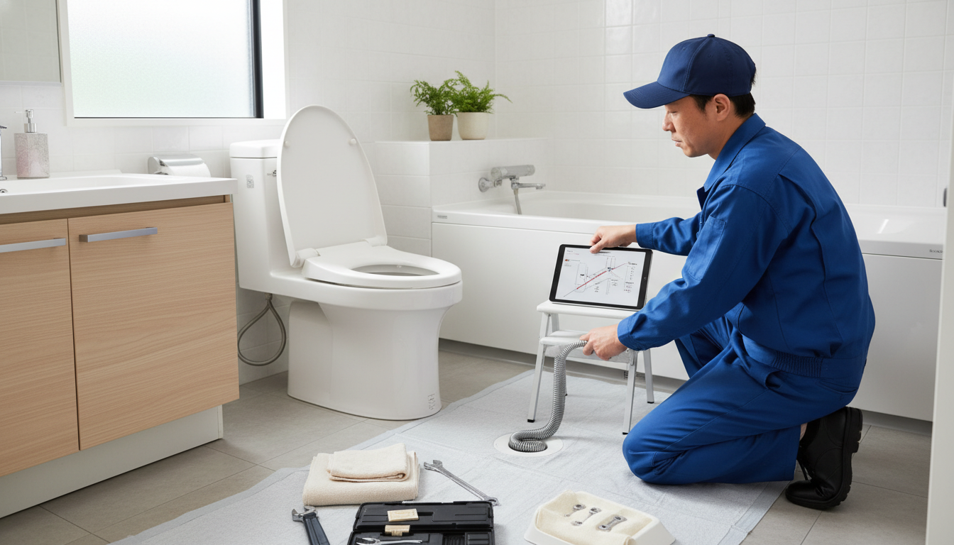 新潟市北区のトイレつまり修理料金の相場と内訳に関する画像