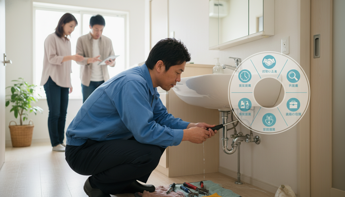 優良な水道修理業者を選ぶための5つのチェックポイントに関する画像